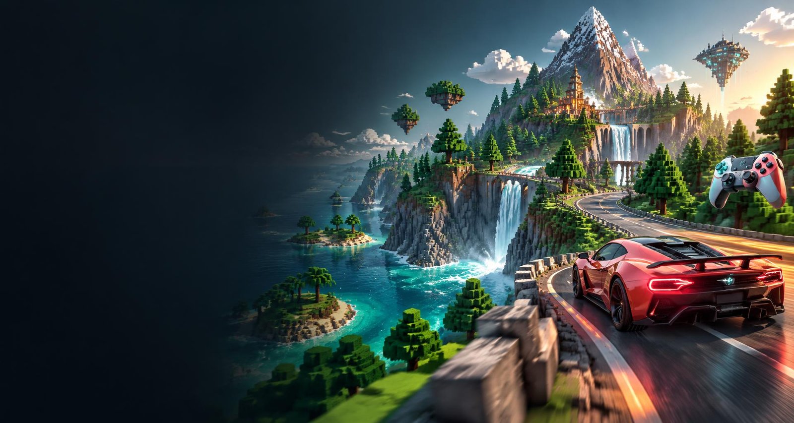 A colorful Android gaming landscape